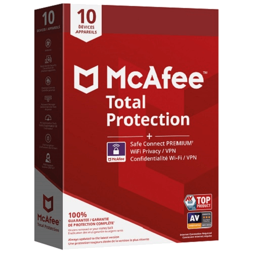McAfee Total Protection with Safe Connect VPN -